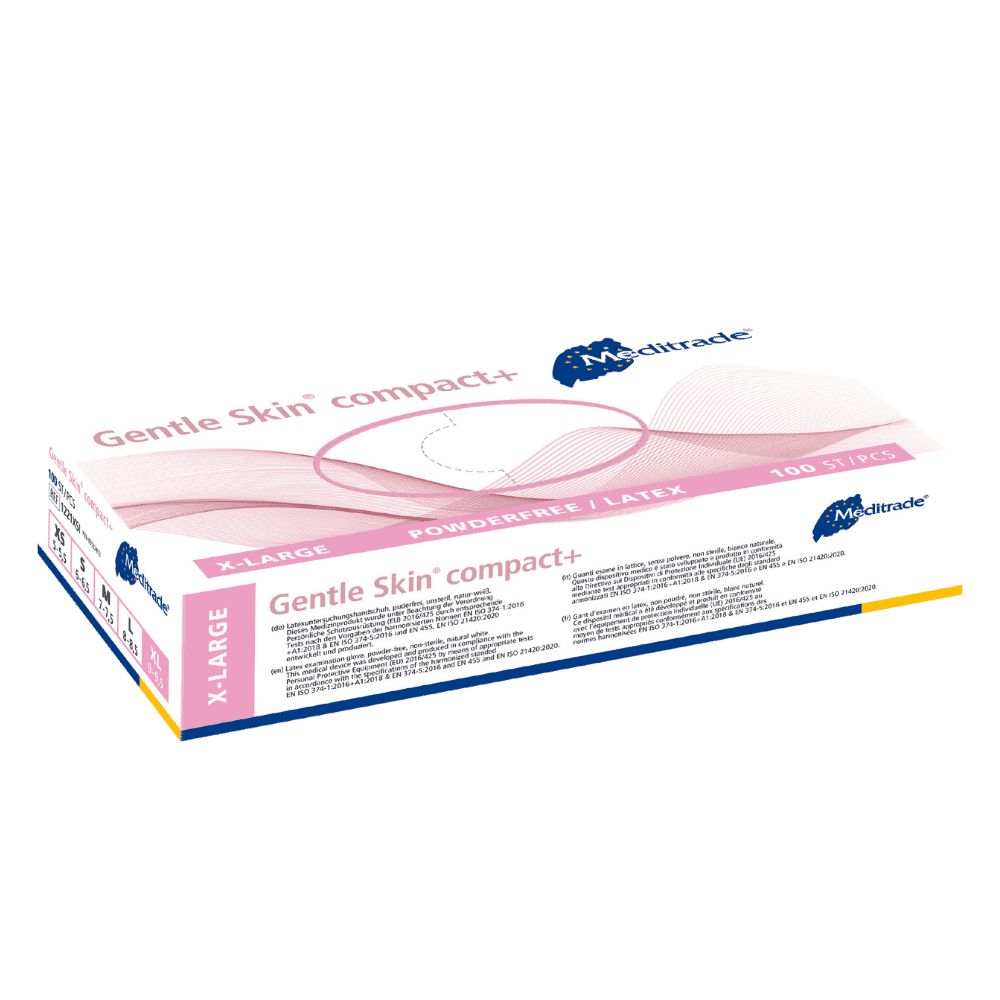 Meditrade Gentle Skin compact+ Latex-Handschuhe