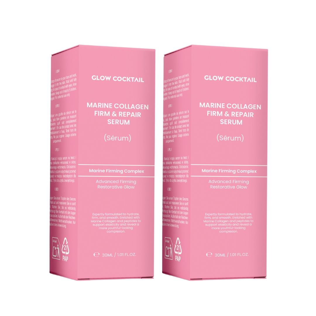 Glow Cocktail Marine Collagen Firm & Repair Serum Duo