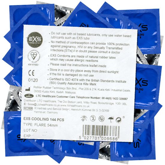 EXS Vorratsbeutel *Cooling* prickelnde, kalte Kondome