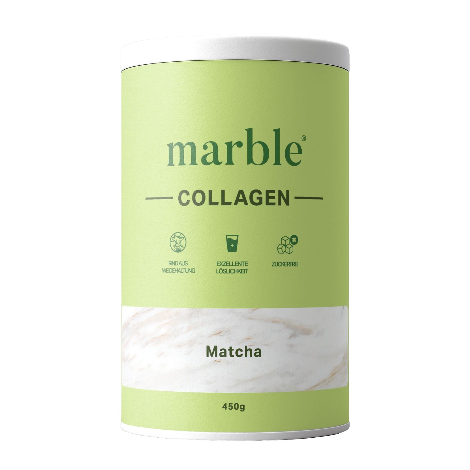 marble© Collagen – Matcha | Kollagenpeptide mit 10 % Matcha-Pulver