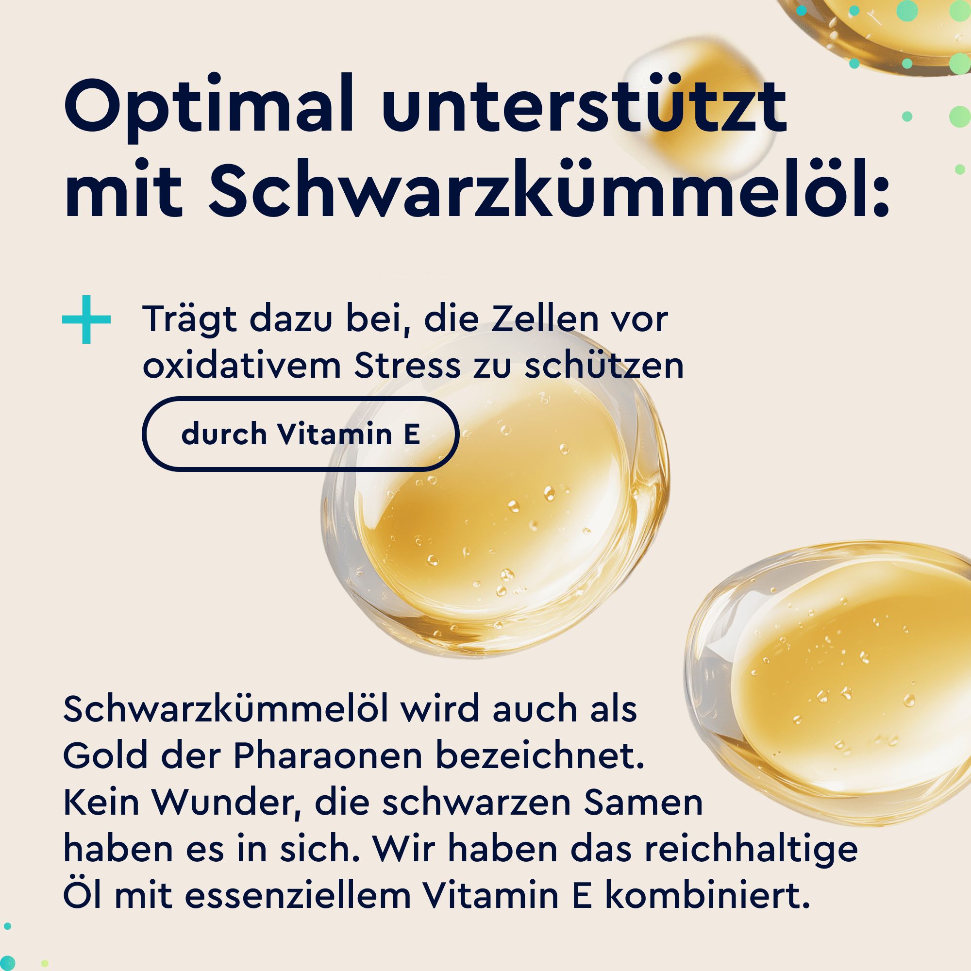 gloryfeel® Schwarzkümmelöl - 420 Kapseln - 1000mg/Tagesdosis Nigella sativa kaltgepresst - Vitamin E