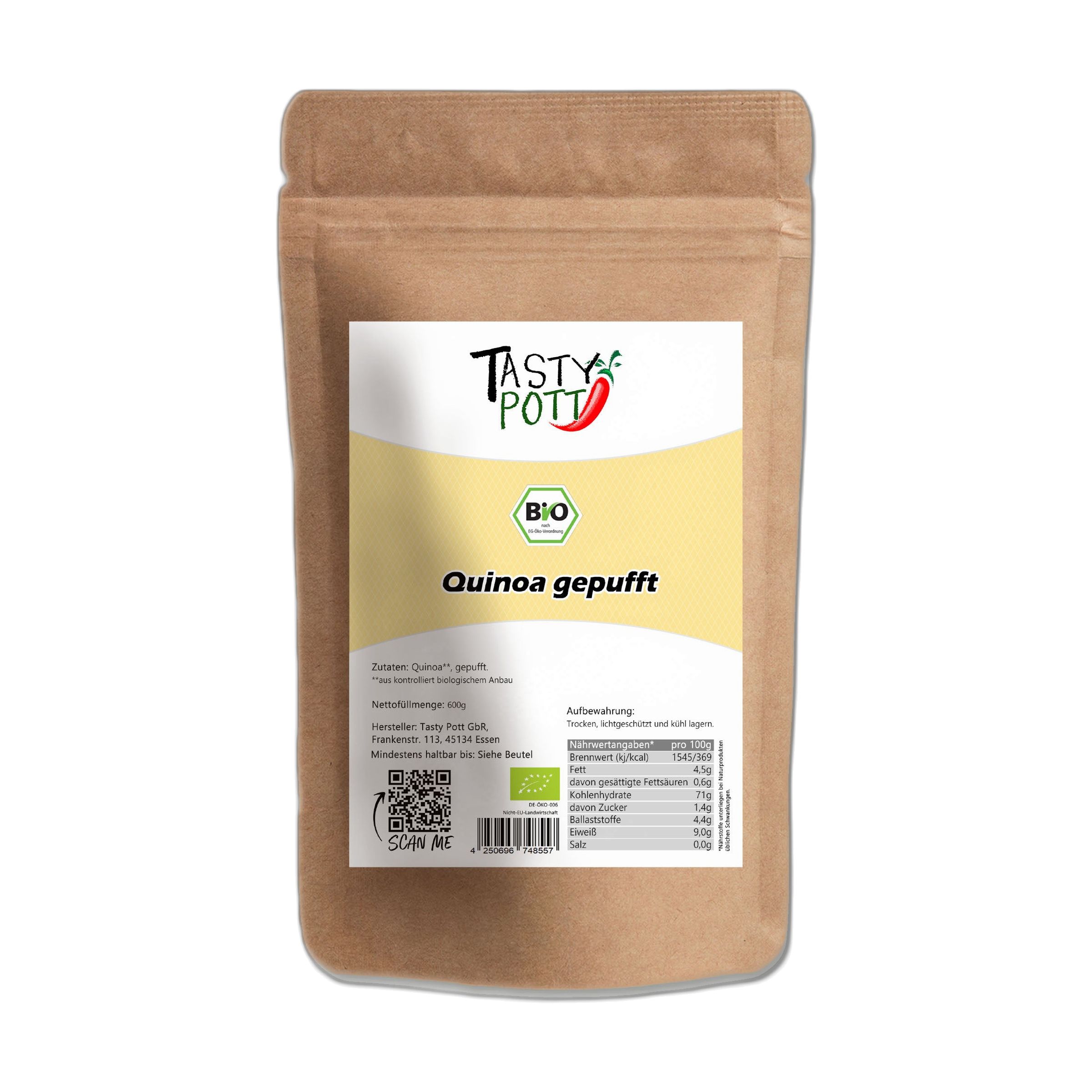 Tasty-Pott Tasty Pott Bio Quinoa gepufft 600 g