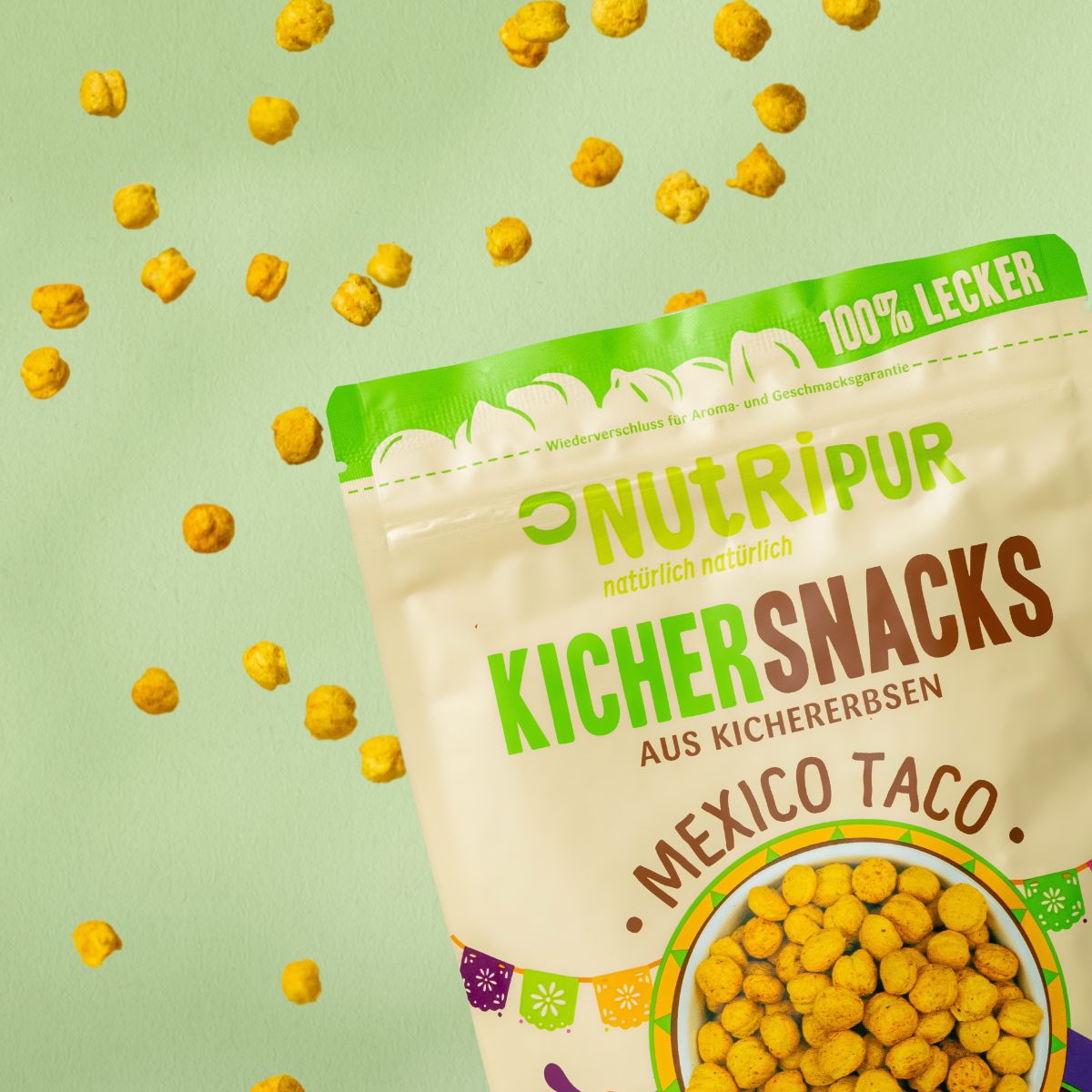 NutriPur Kichererbsen Chips Mexico Taco