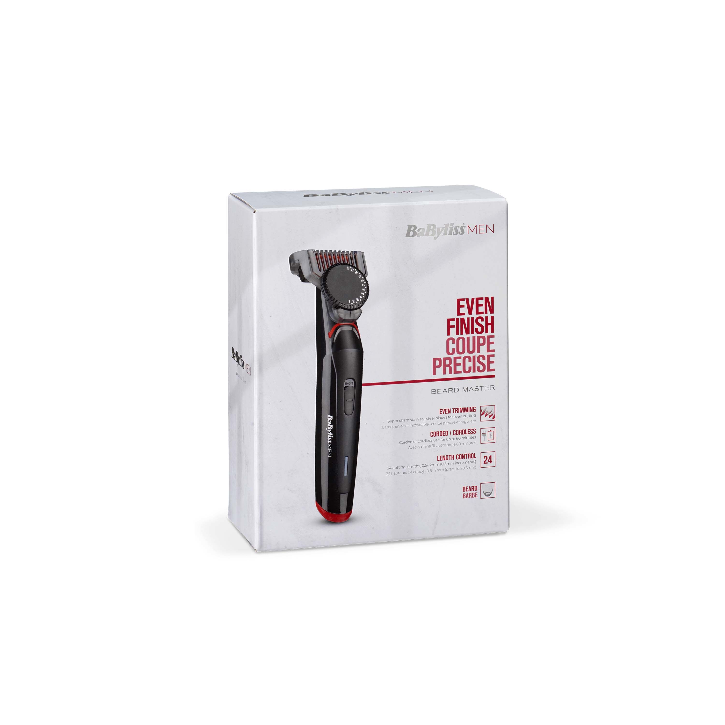 BaByliss Bartschneider T861E Beard Master Trimmer schwarz/rot