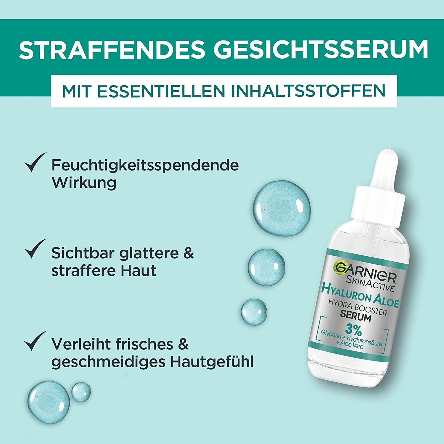 Garnier Feuchtigkeitsspendendes Serum für ein straffes und strahlendes Hautbild