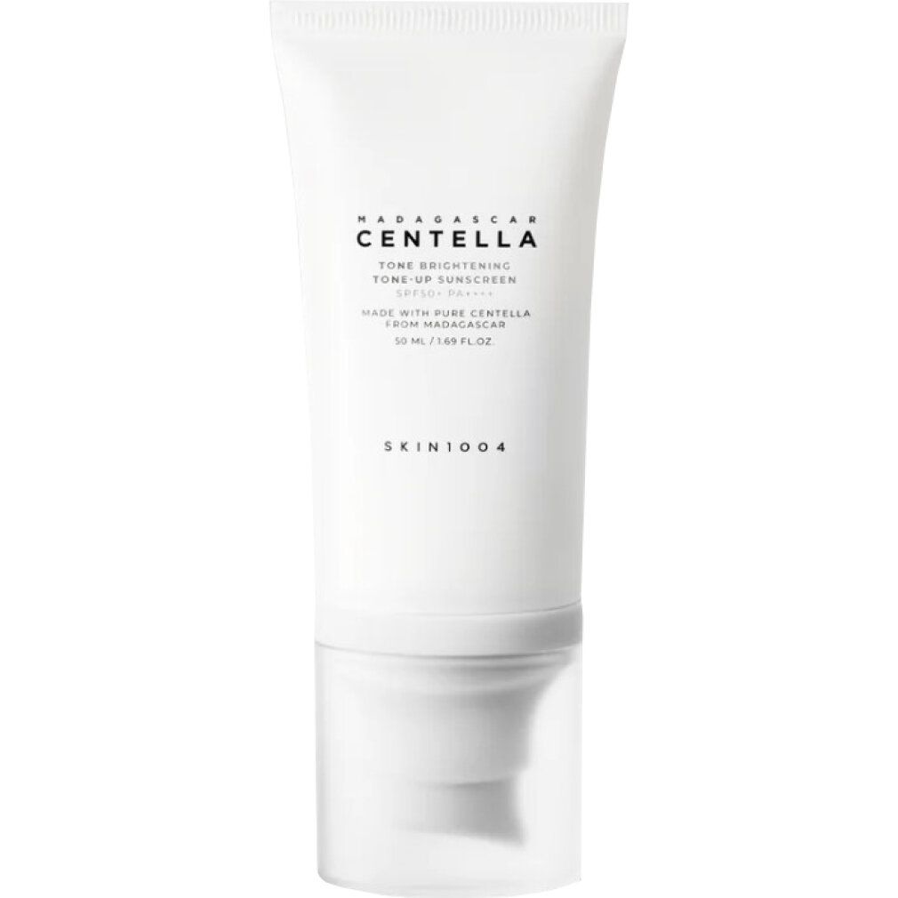 Weiße Tube Madagaskar Centella Tone Brightening Tone-Up Sonnencreme 50ml.