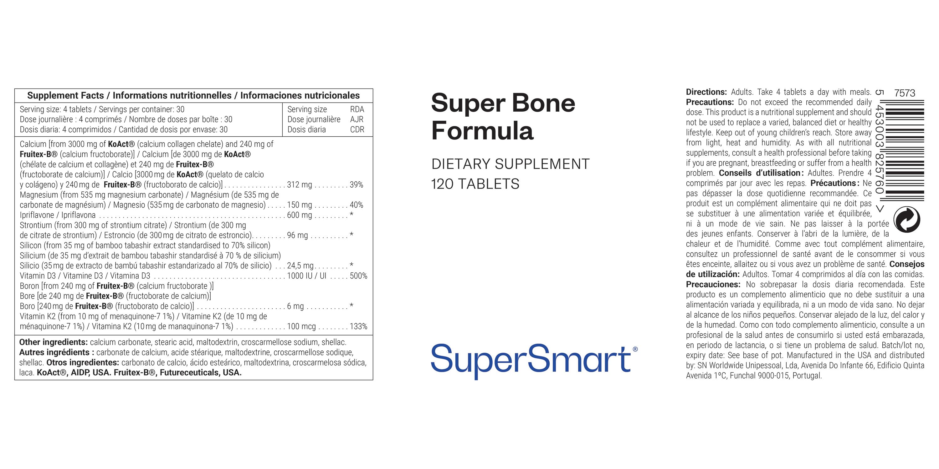 SuperSmart - Super Bone Formula 120 St