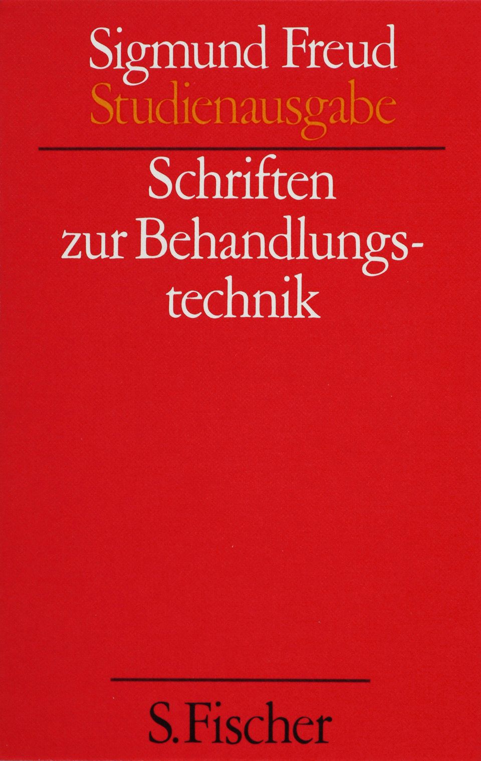 Ergänzungsband: Schriften zur Behandlungstechnik