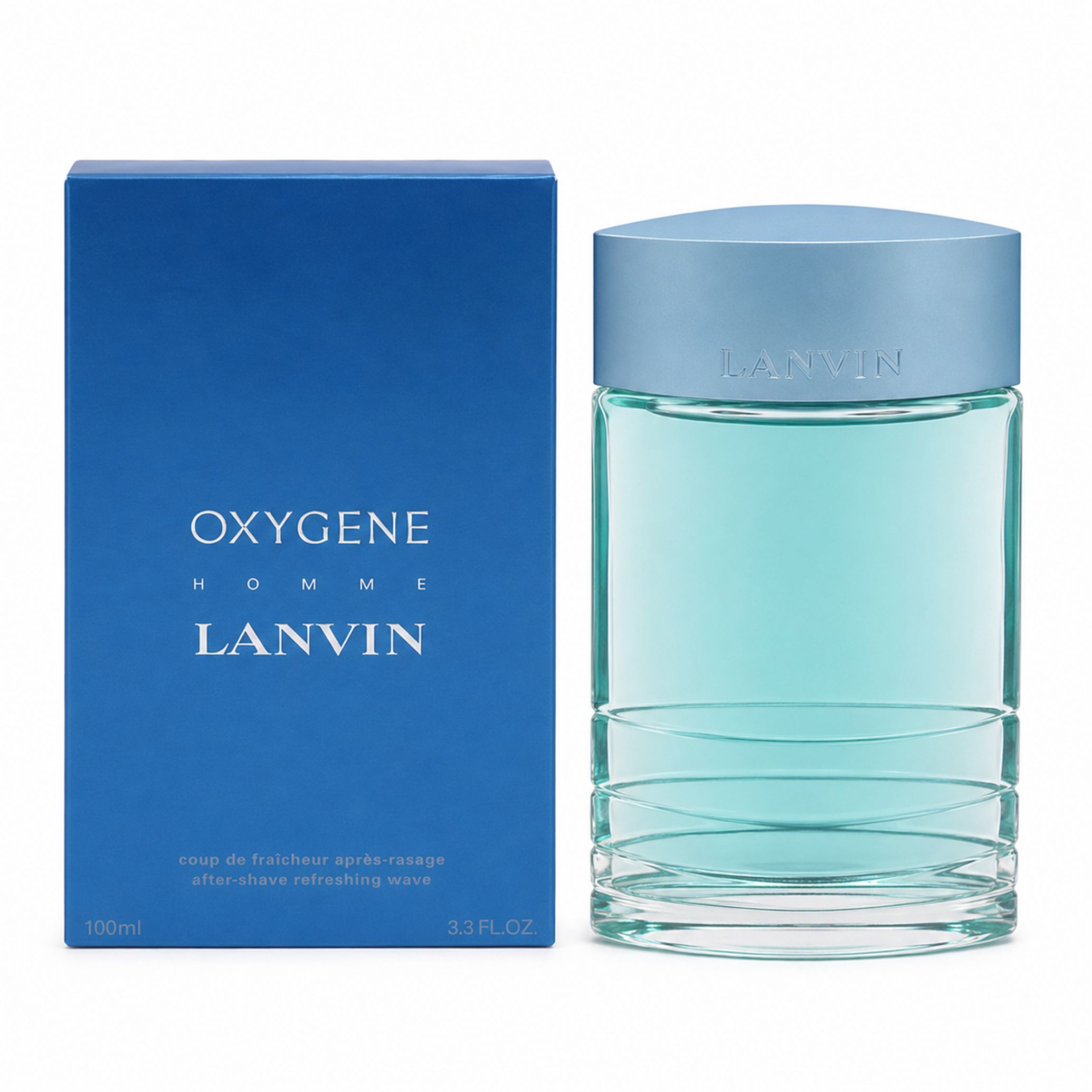 Lanvin Oxygene Homme After Shave Flakon und Verpackung.