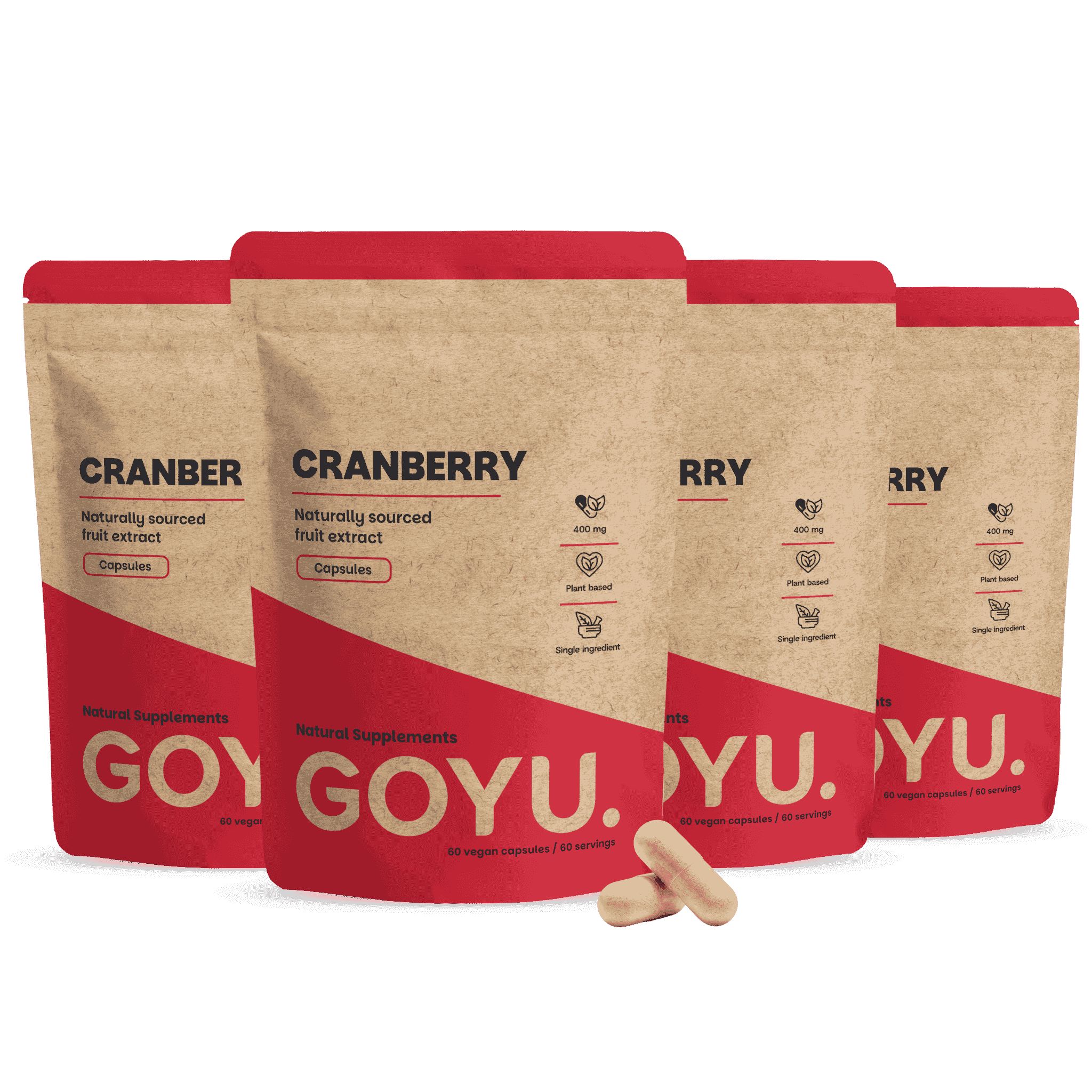 GOYU® – Cranberry Extract Capsules 400 mg Multipack 240