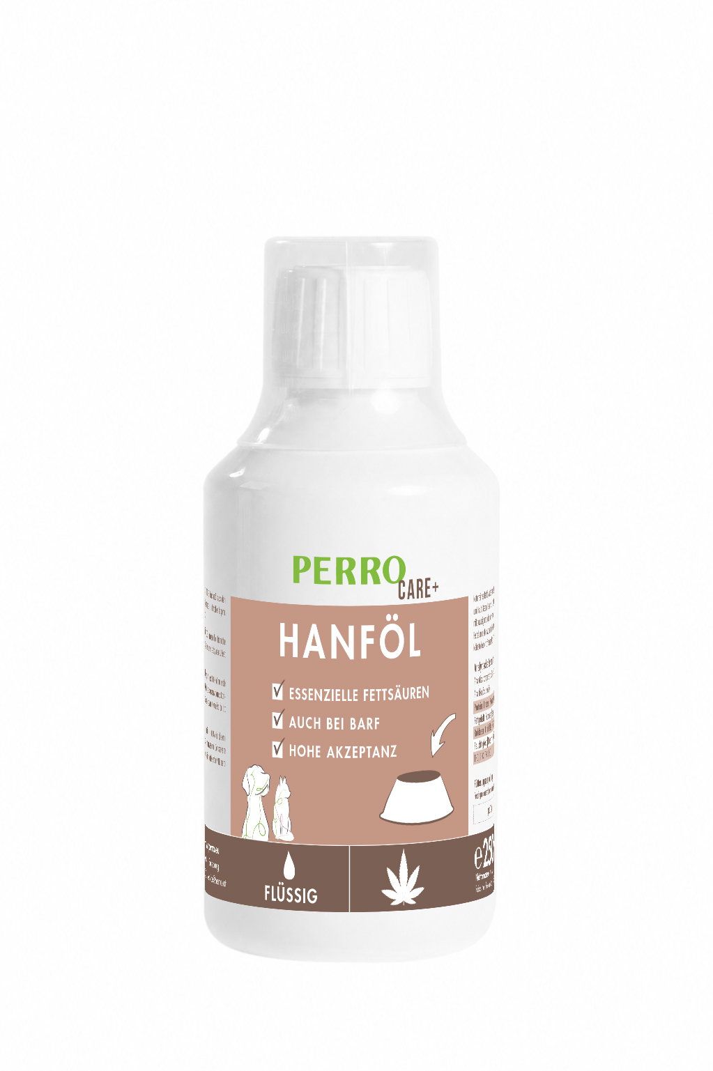 Perro Care Hanföl - reines Hanfsamenöl für Hunde 250 ml Futter
