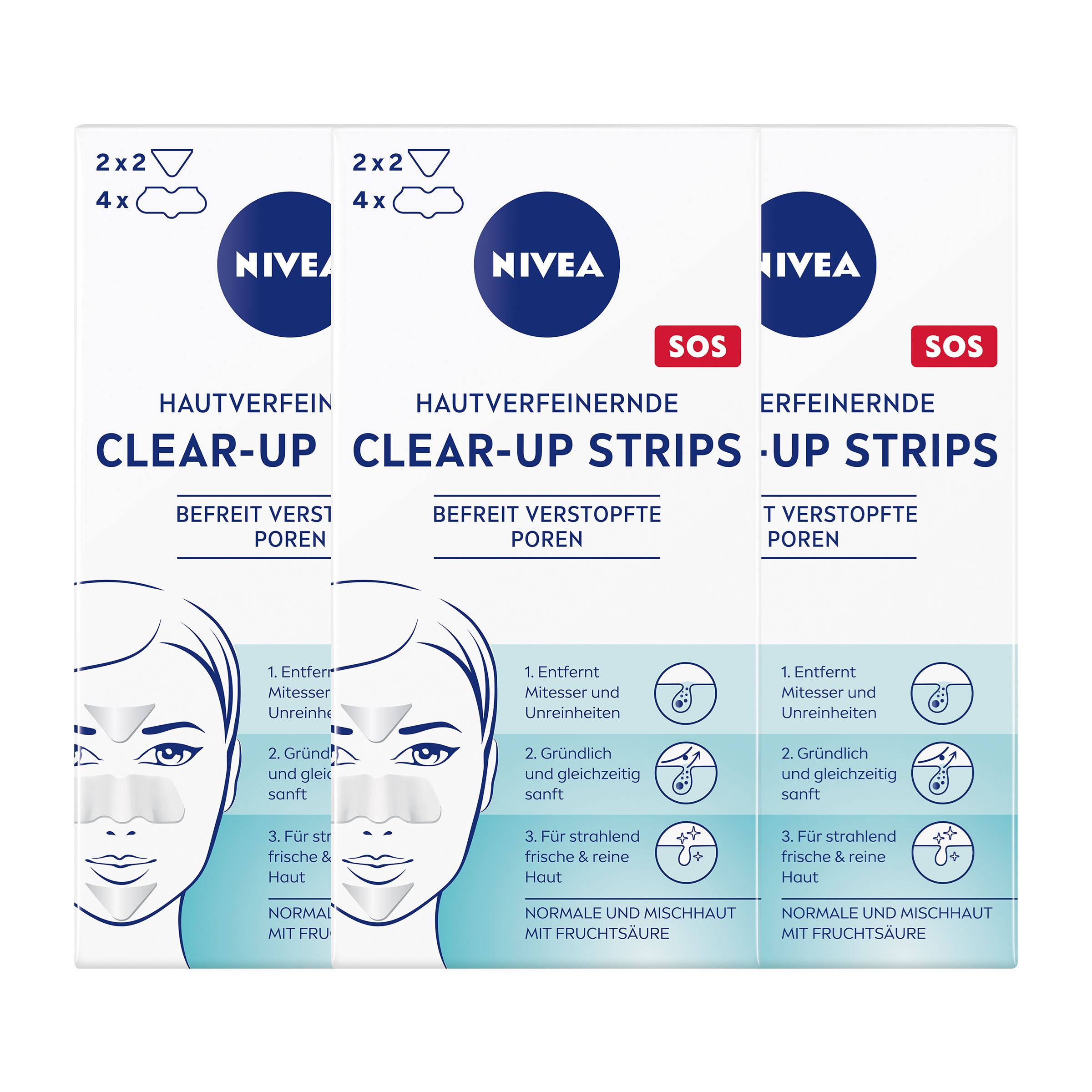 Nivea Hautverfeinernde Clear-Up Strips 18 St Streifen