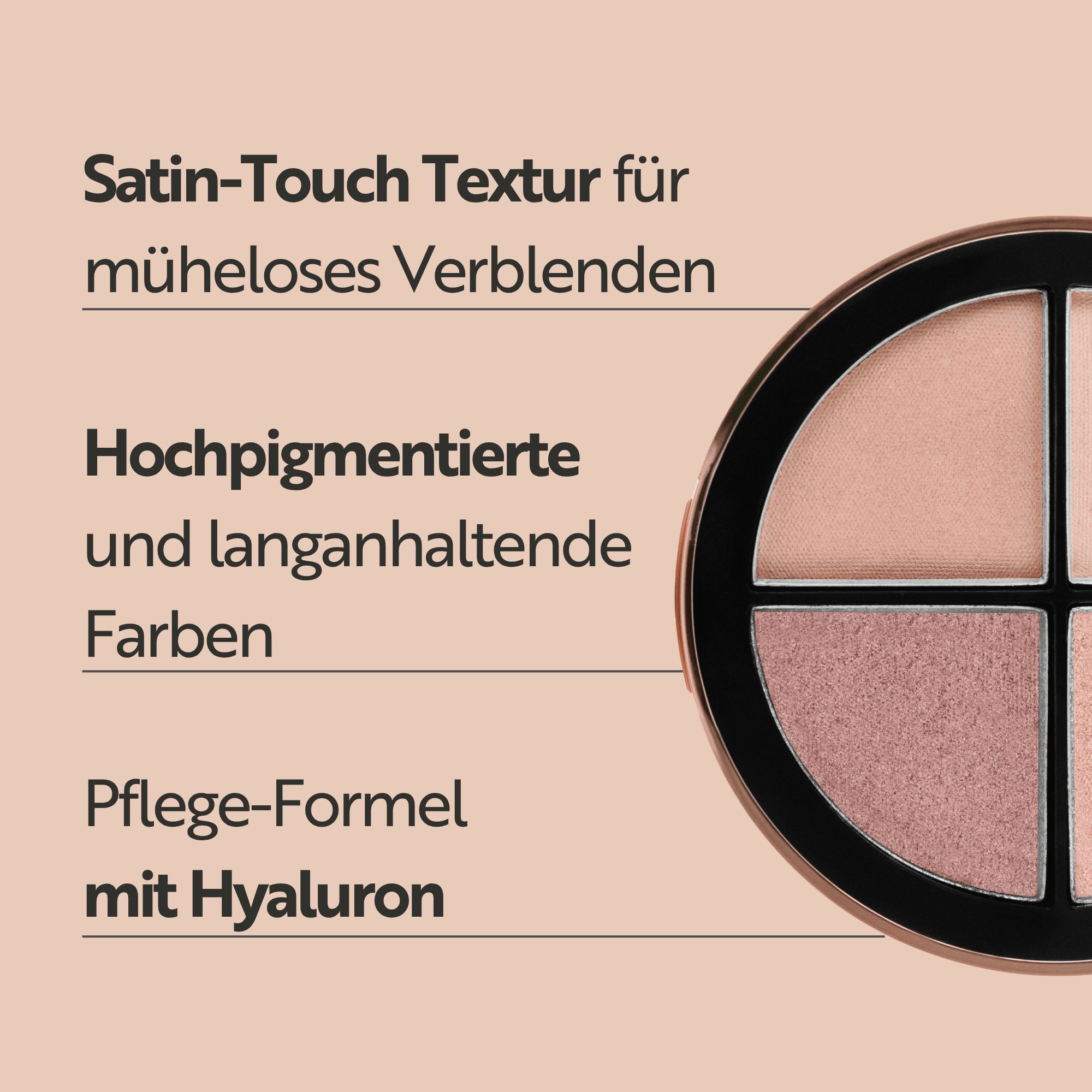 M ASAM, Satin Eye Shadow Lidschatten Palette Collection No.6
