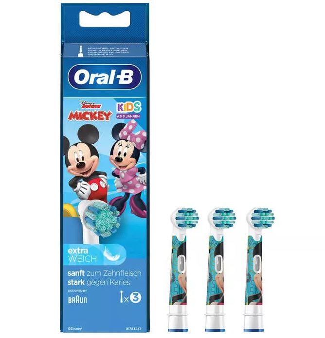 Oral-B Kids Cars/Princess/Mickey Aufsteckbürsten eol