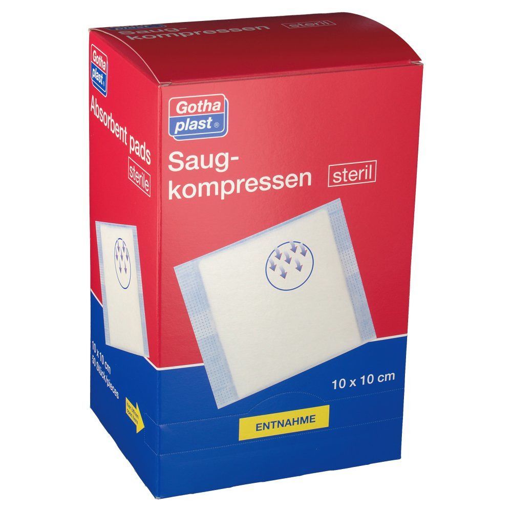 Saugkompressen steril 10 cm x 10 cm