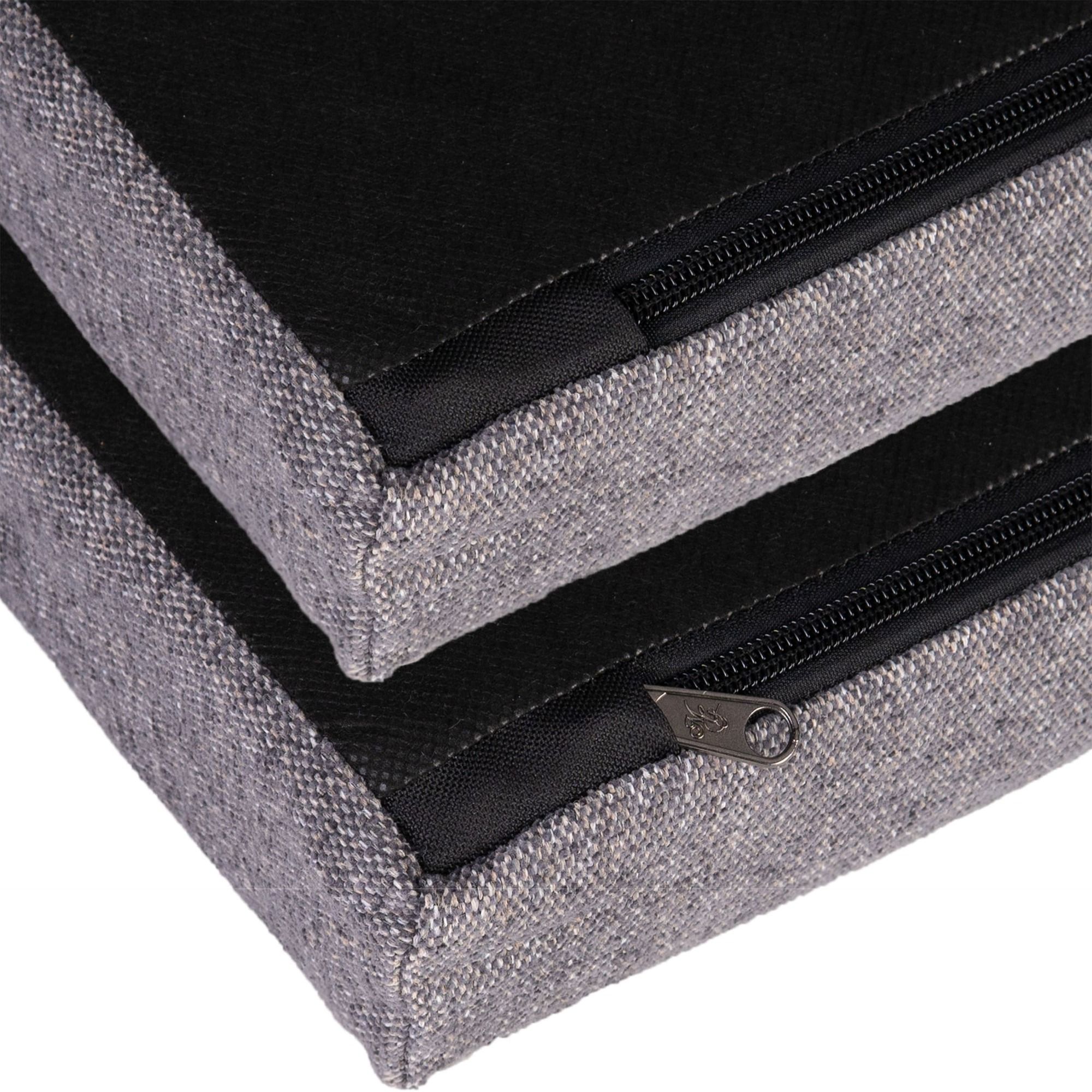orthopädisches Hundebett "Tessa", Easy Clean-Webstoff, Farbe Grau 100 x 80
