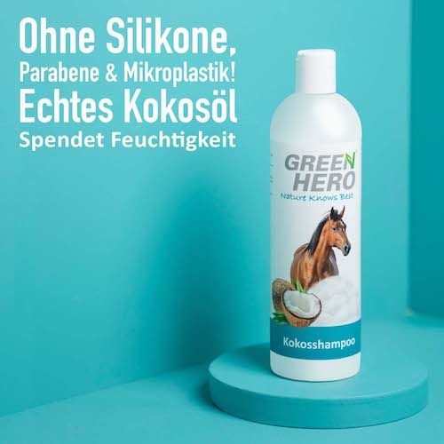 GreenHero Kokosshampoo für Pferde