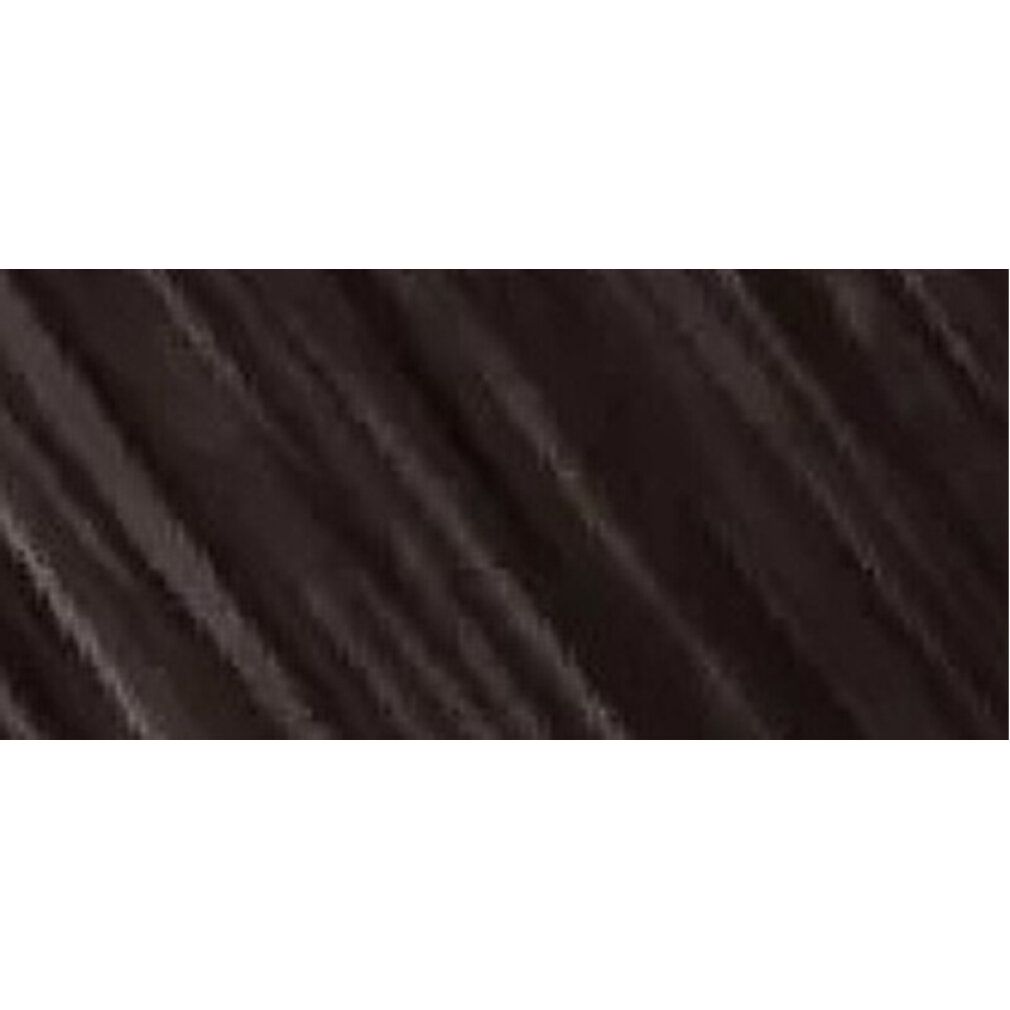 Dunkelbraune Haarsträhne. Schräge Ansicht. Textur und Farbe deutlich sichtbar. Keine weiteren Details.