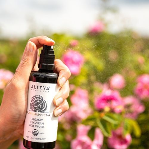 Alteya Organics Rosenwasser-Spray im Glas -