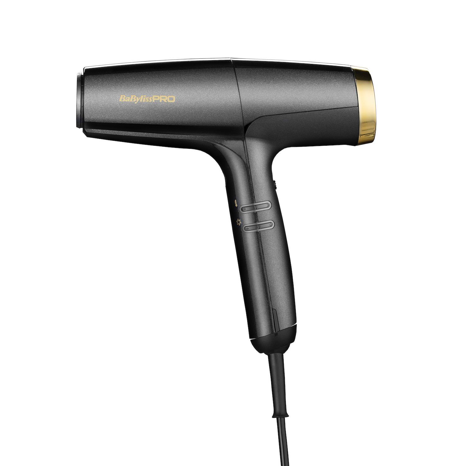 BaBylissPRO Falco Haartrockner Digital Highspeed Grau/Gold BAB8550E