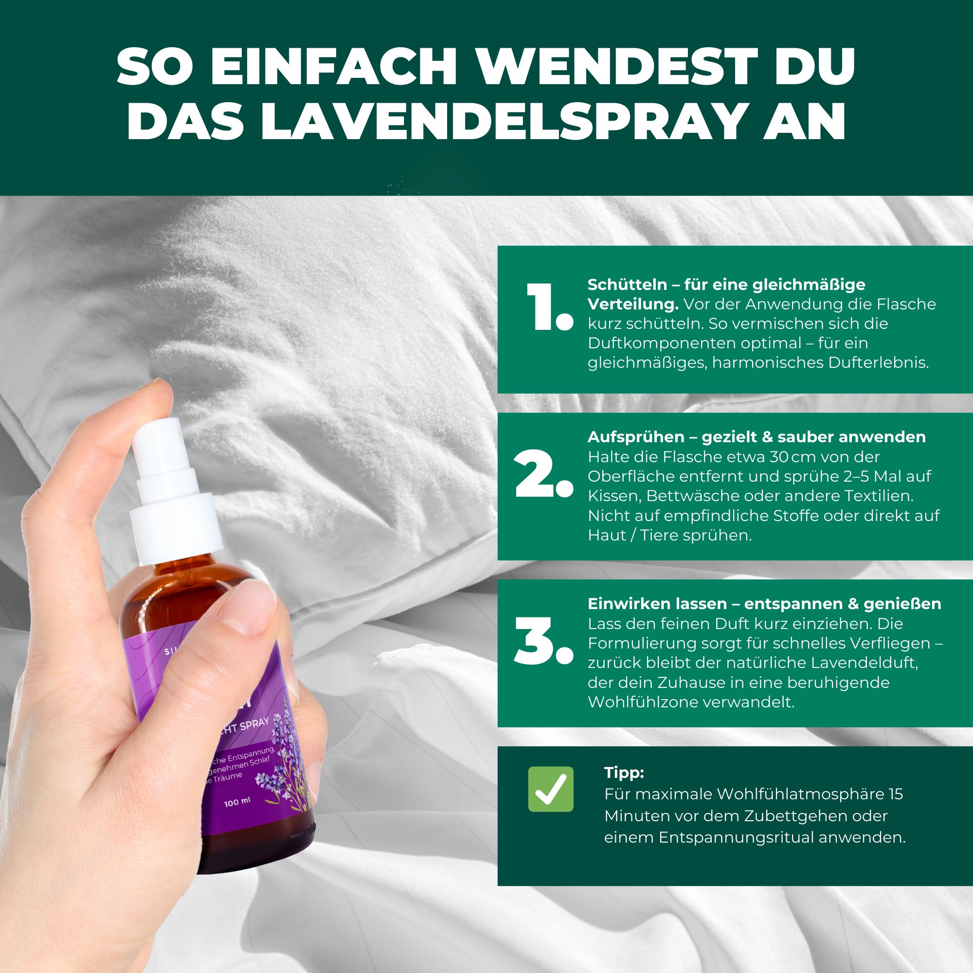 SILBERKRAFT Lavendelspray