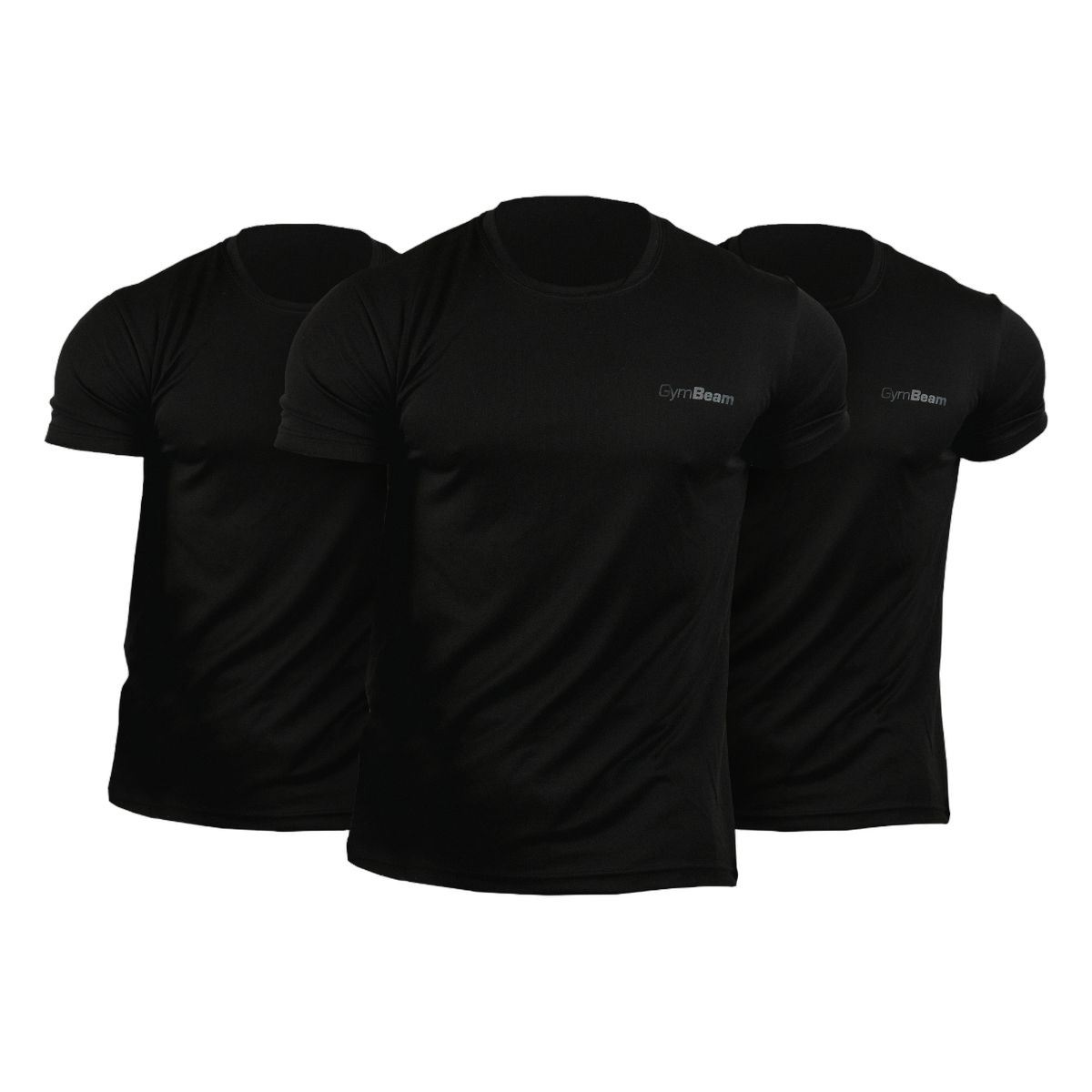 T-Shirt TRN 3Pack uomo nero a manica corta