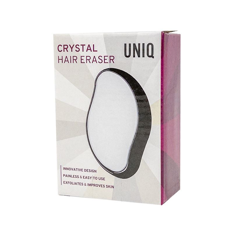 UNIQ Crystal Hair Eraser - Epilierer mit Kristall für schmerzlose Haarentfernung - Schwarz