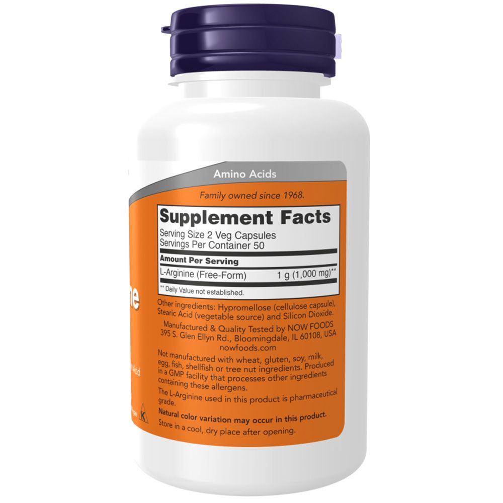 Now Foods, L-Arginine, 500mg