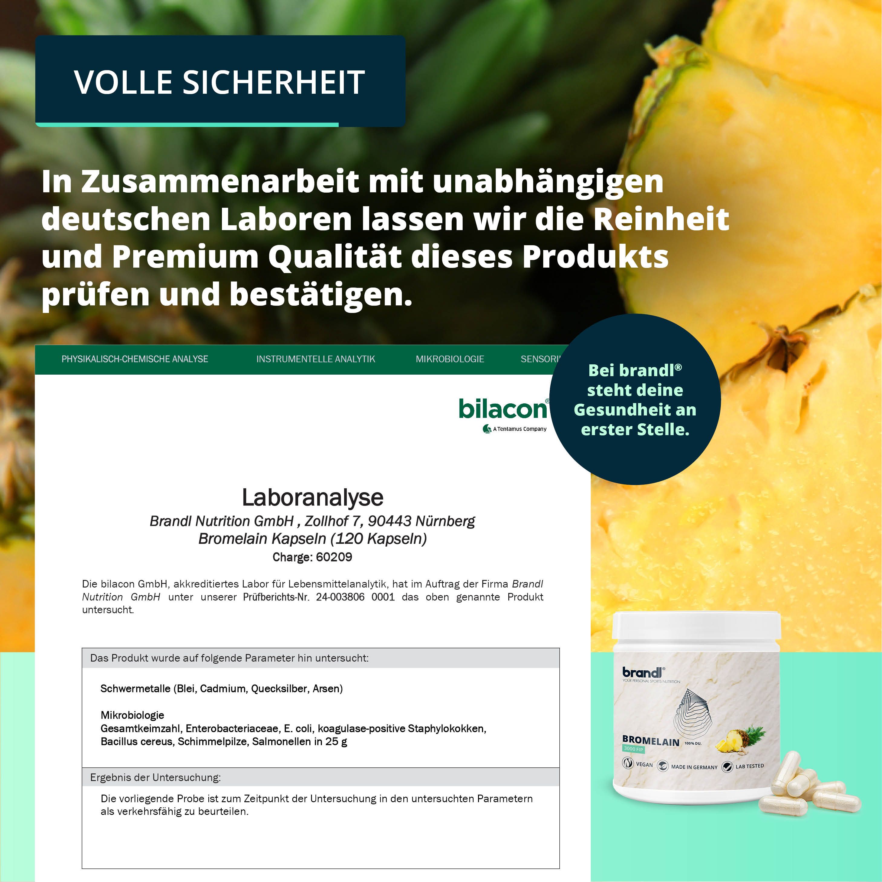 brandl® Bromelain Natürliche Enzyme aus der Ananas 120 St Shop Apotheke