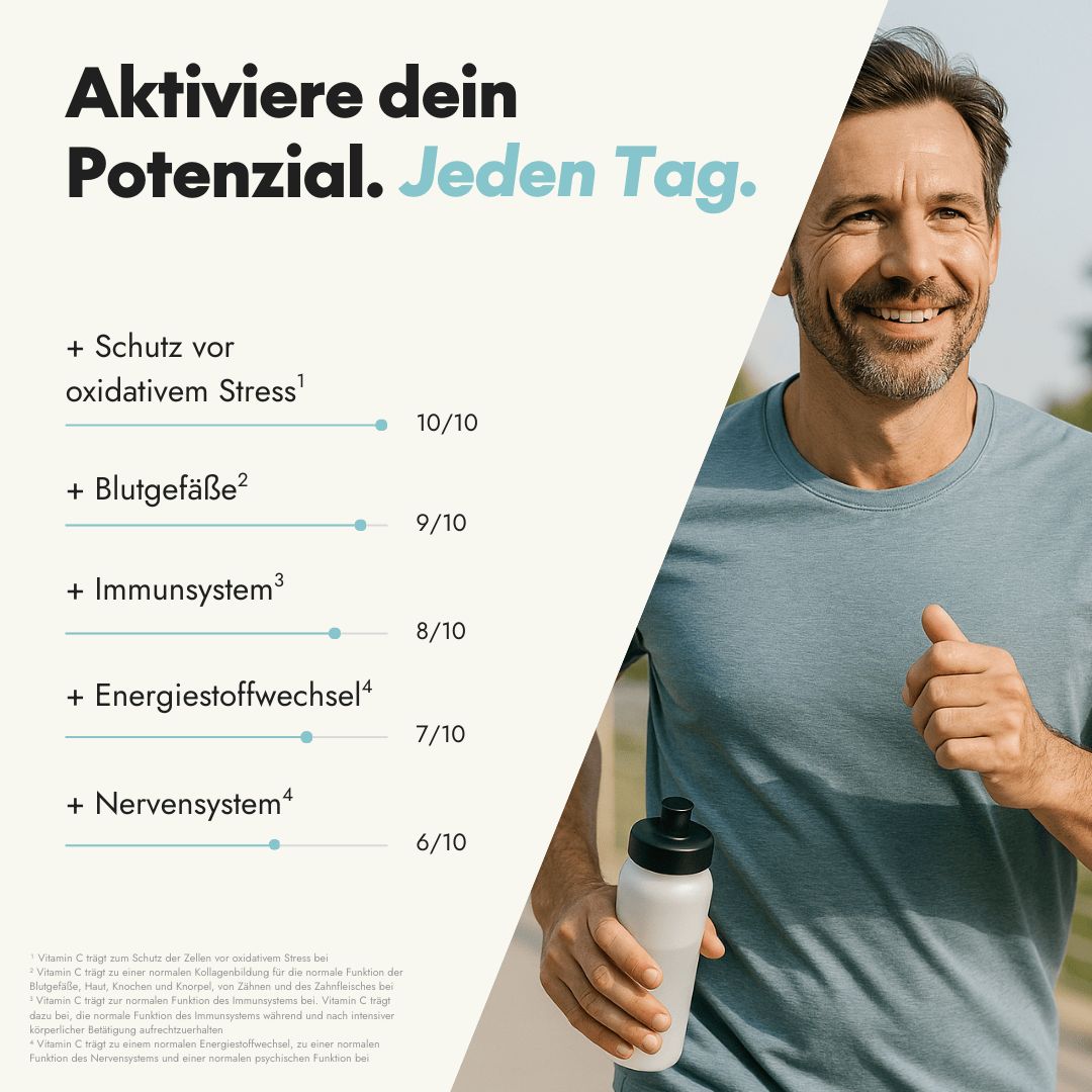 serotalin Active Body Cardio Vital+ | Herz-Kreislauf & Immunsystem | Vitamin C & NAC für Energie
