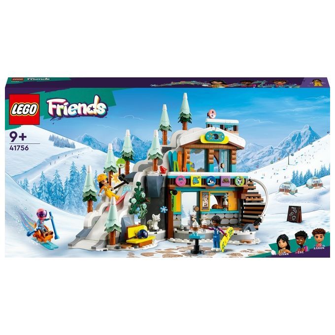 LEGO Friends 41756 Pista da Sci e Baita, Set Sport Invernali con Mini Bamboline, Giochi per Bambine