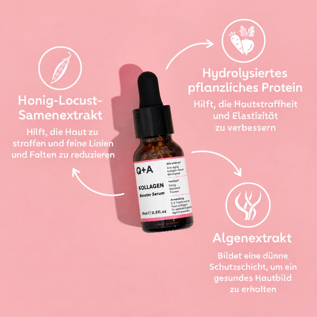 Q+A Collagen-Booster Gesichtsserum