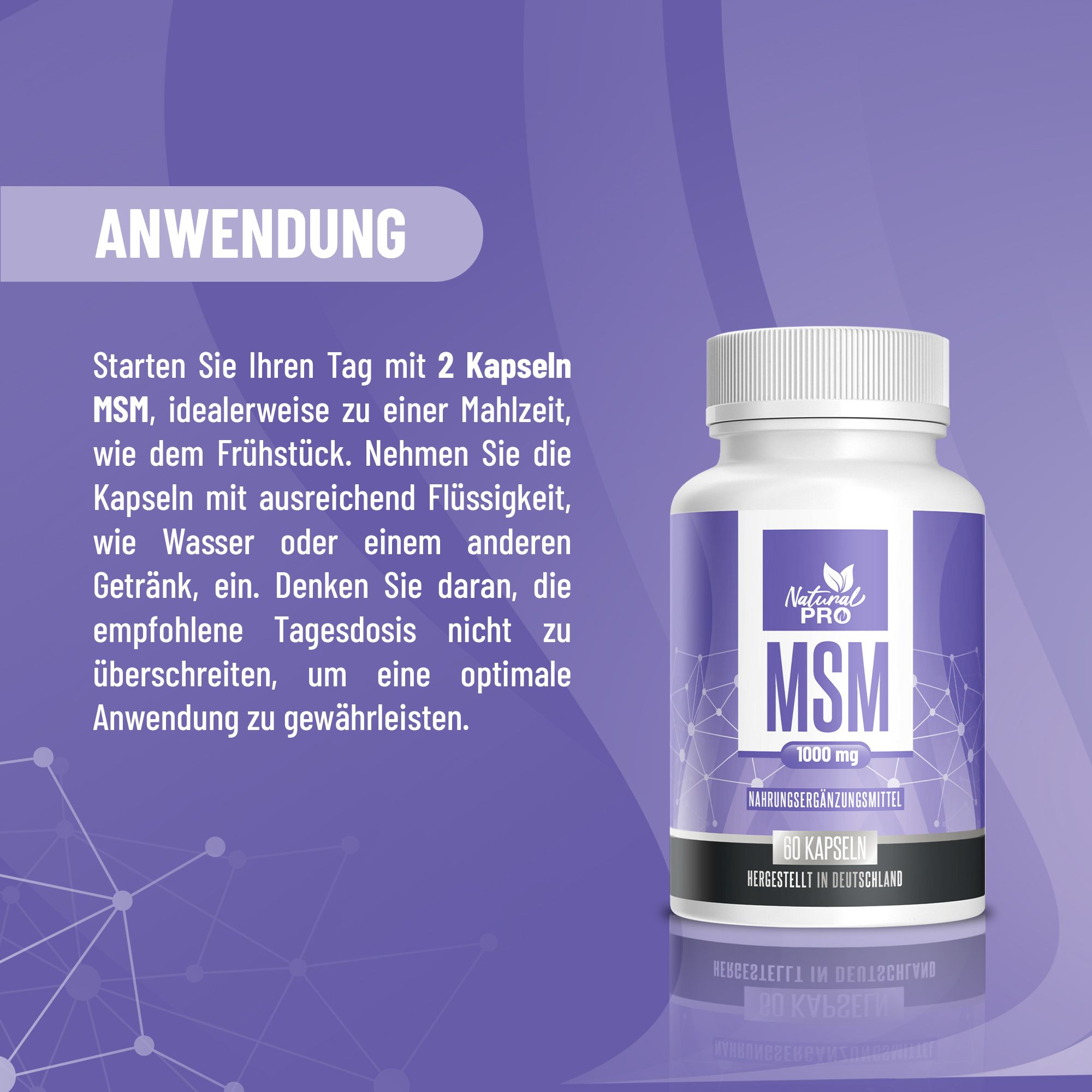 Natural Pro | MSM 1000 MG Tagesdosis HOCHDOSIERT