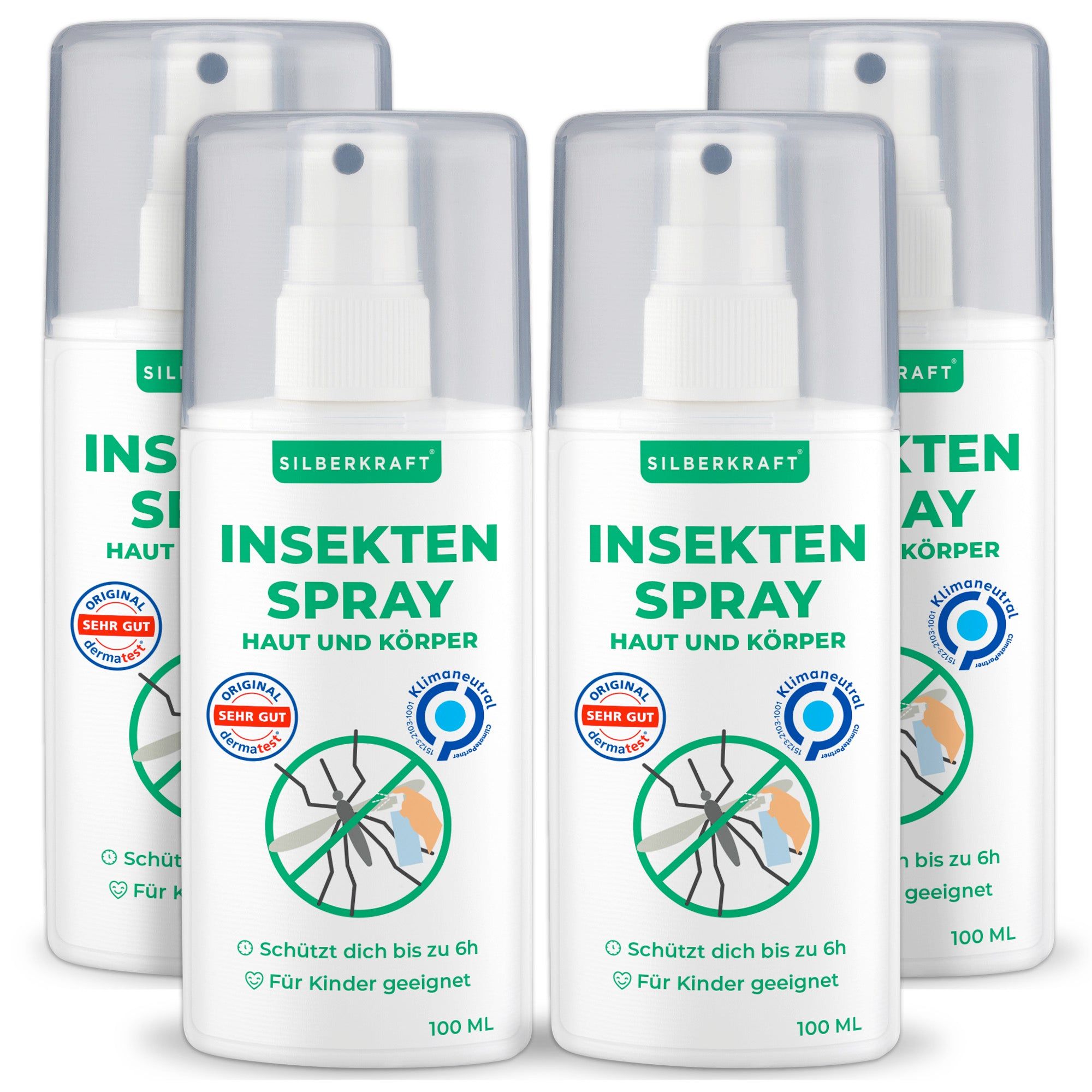 SILBERKRAFT Insektenspray Haut & Körper