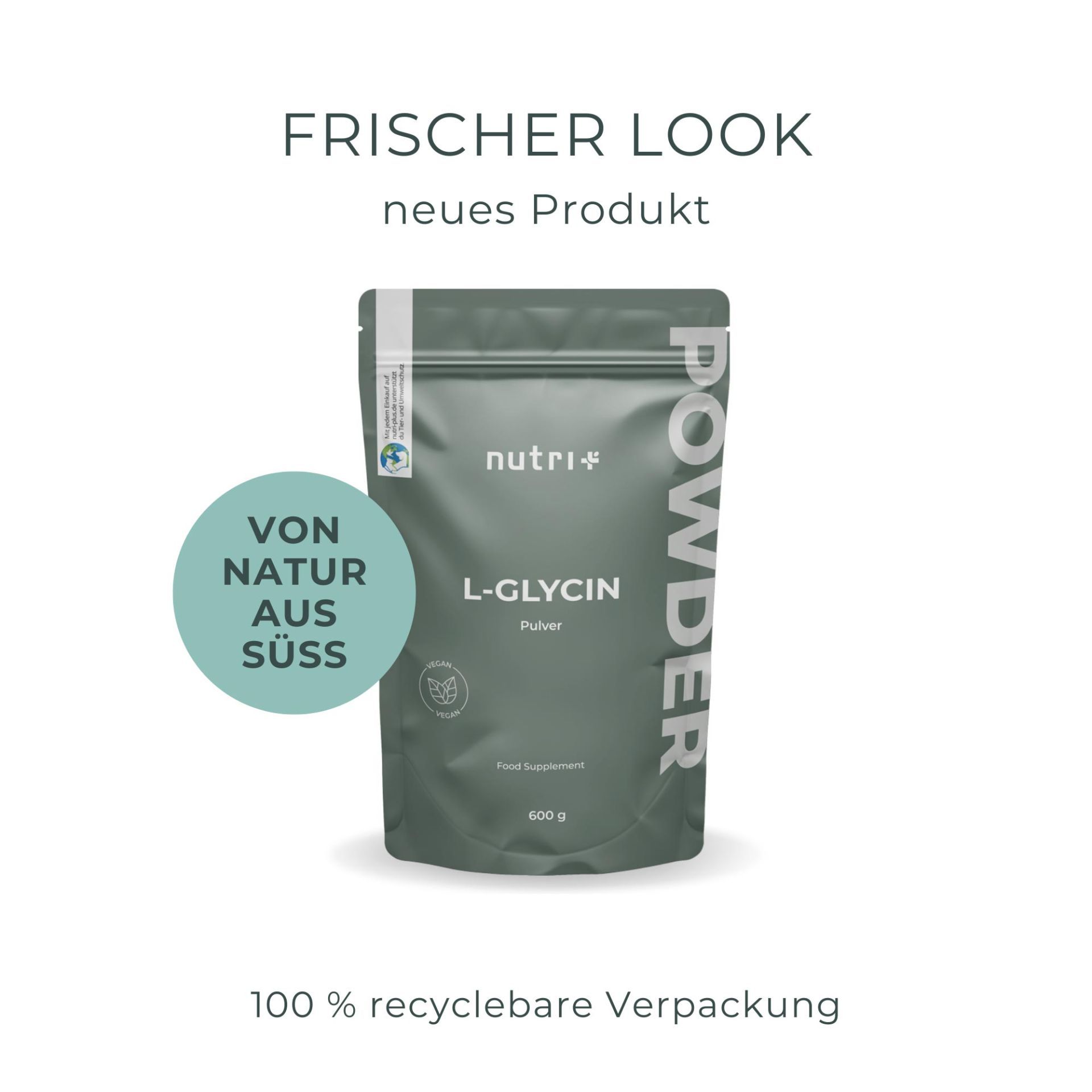 Glycin Pulver In 98,5% Reinheit, Vegan. 2x500g