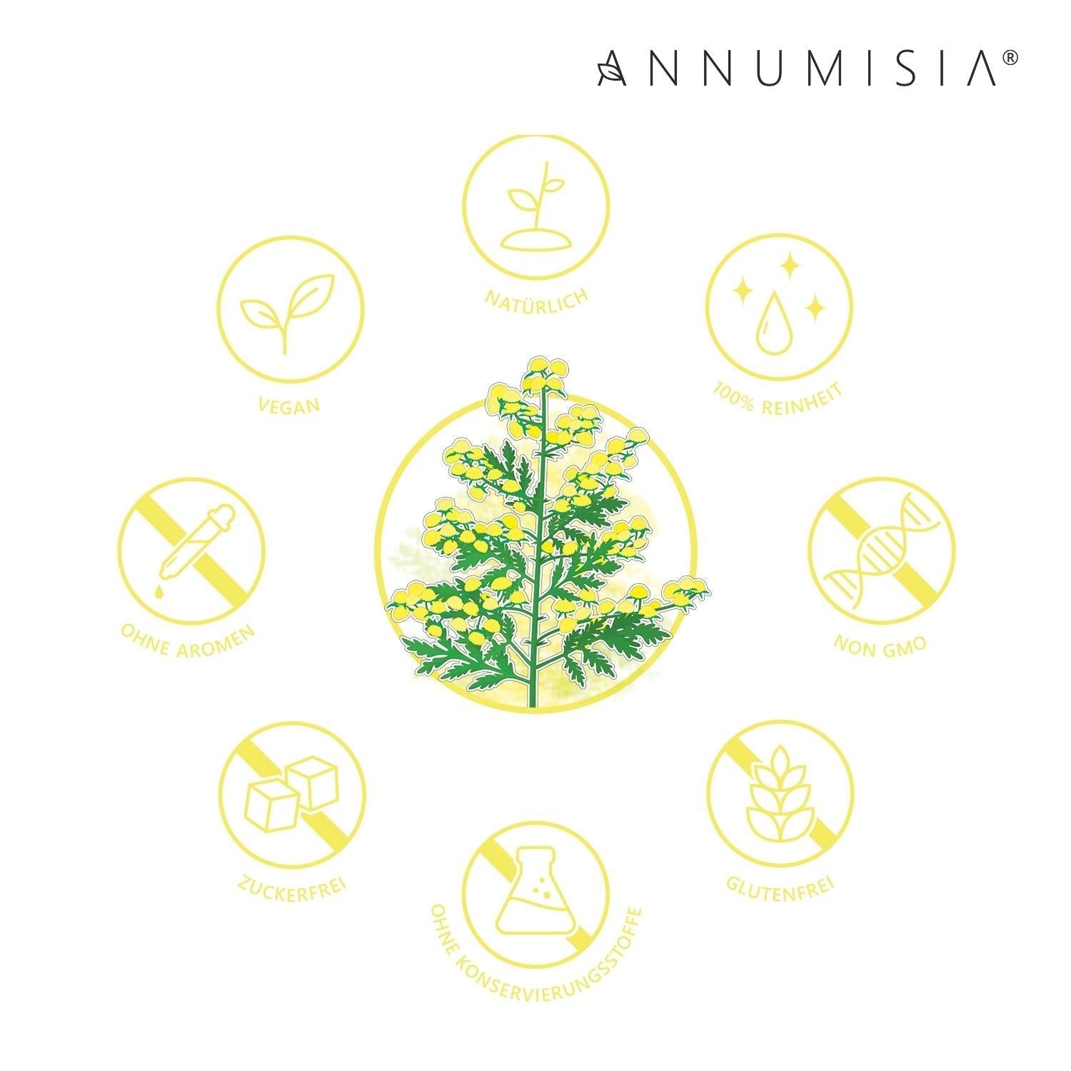 ANNUMISIA® Artemisia Beifuß Extrakt Kapseln 5% Artemisinin