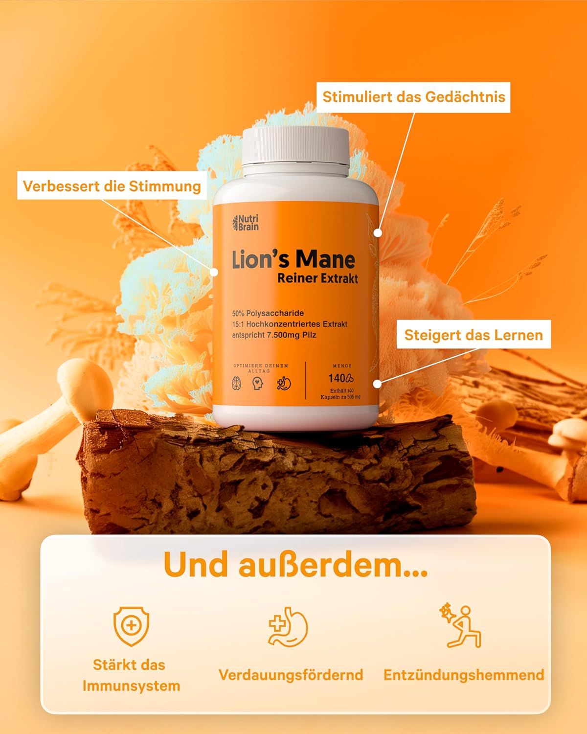 NUTRIBRAIN Lions Mane Kapsel Angebot