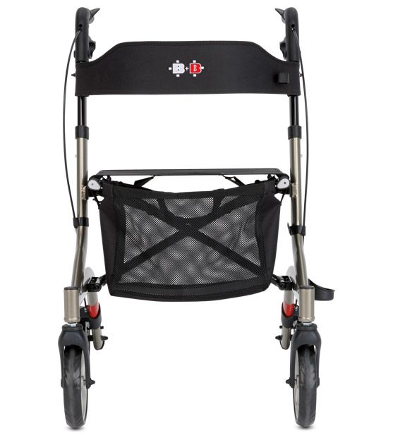 Bischoff & Bischoff Rollator Capero faltbar Leichtgewichtrollator mit Rückengurt