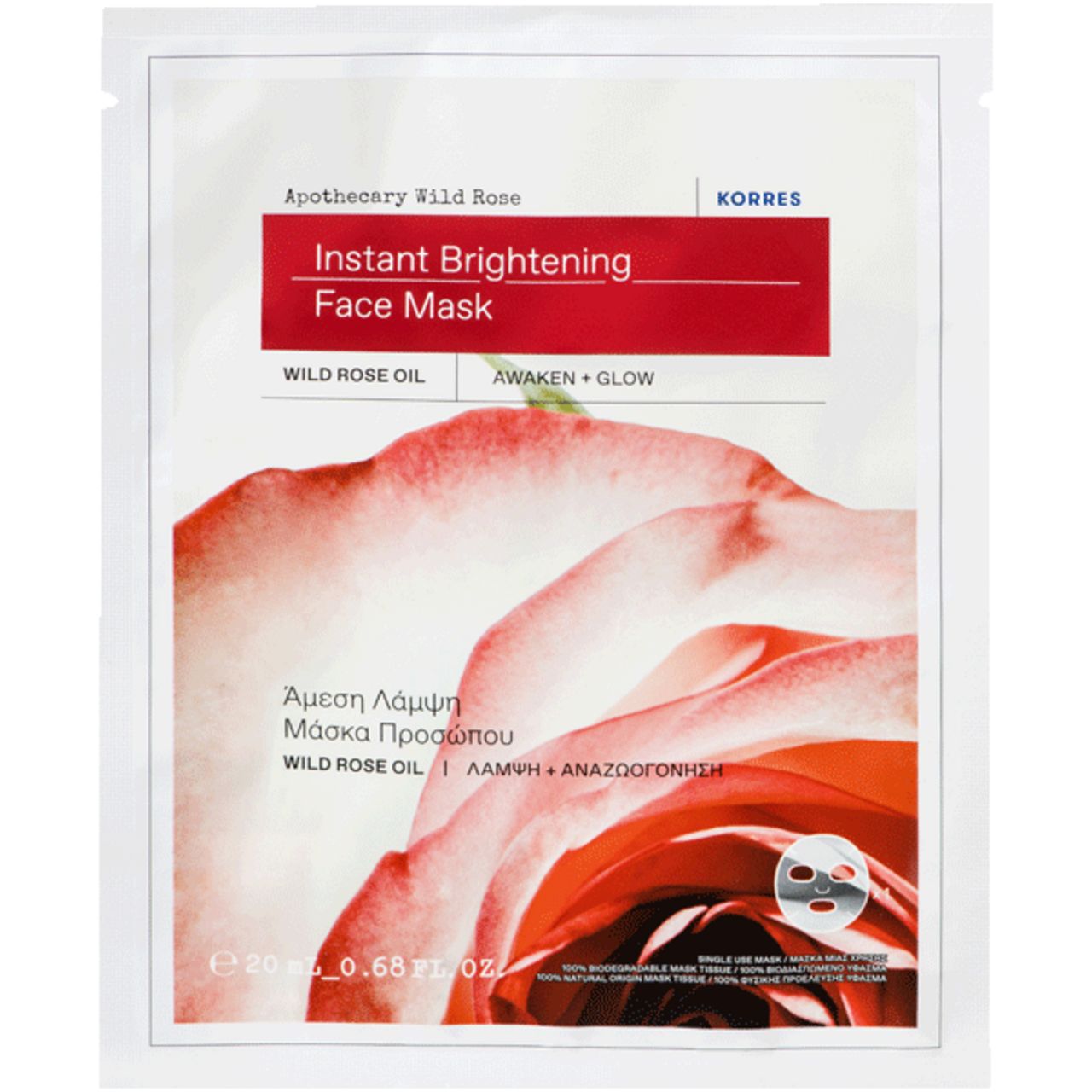 KORRES Apothecary Wild Rose Tuch-Maske
