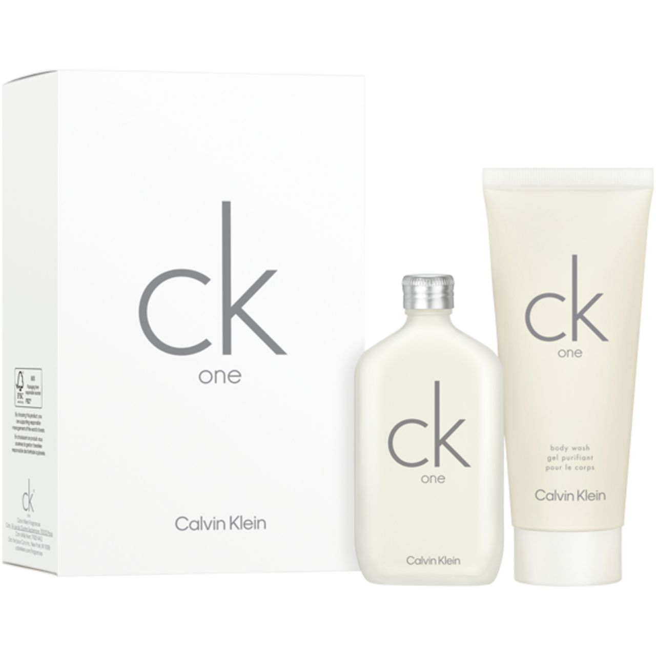 Calvin Klein, CK One Set = E.d.T. Nat. Spray 50 ml + Body Wash 100 2 St