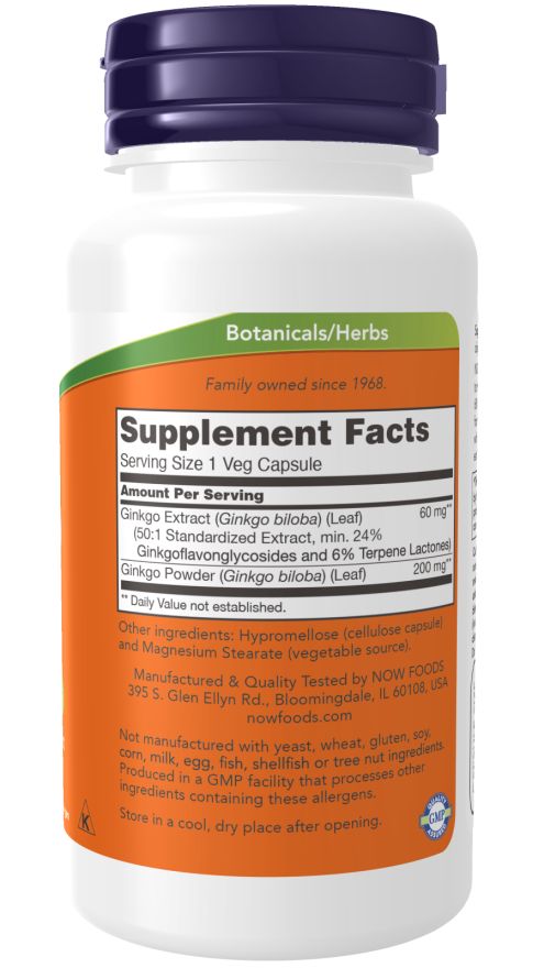 Now Foods Ginkgo Biloba