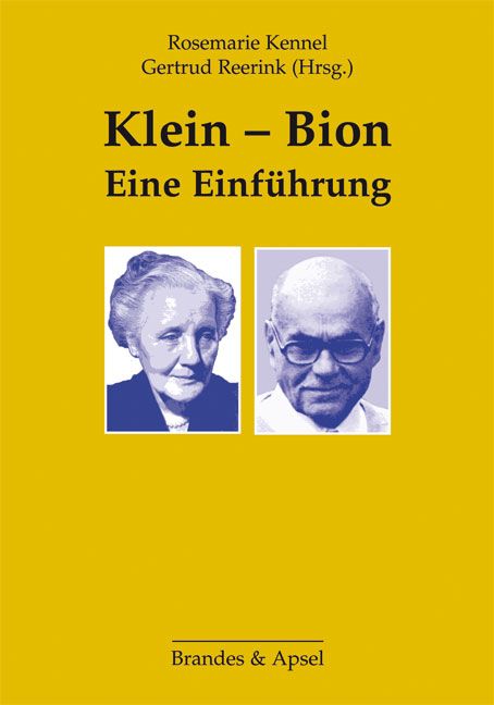 Buchcover mit gelbem Hintergrund. Titel: Klein - Bion. Autorenfotos. Verlag Brandes & Apsel.