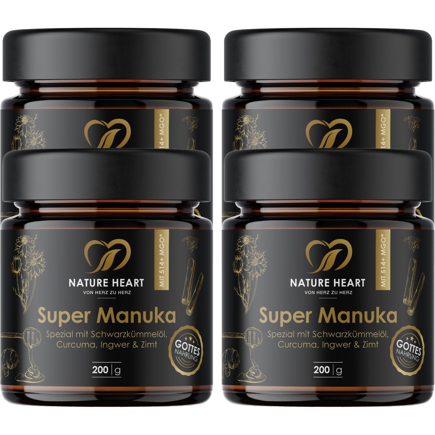 Nature Heart Super Manuka mit Schwarzkümmelöl