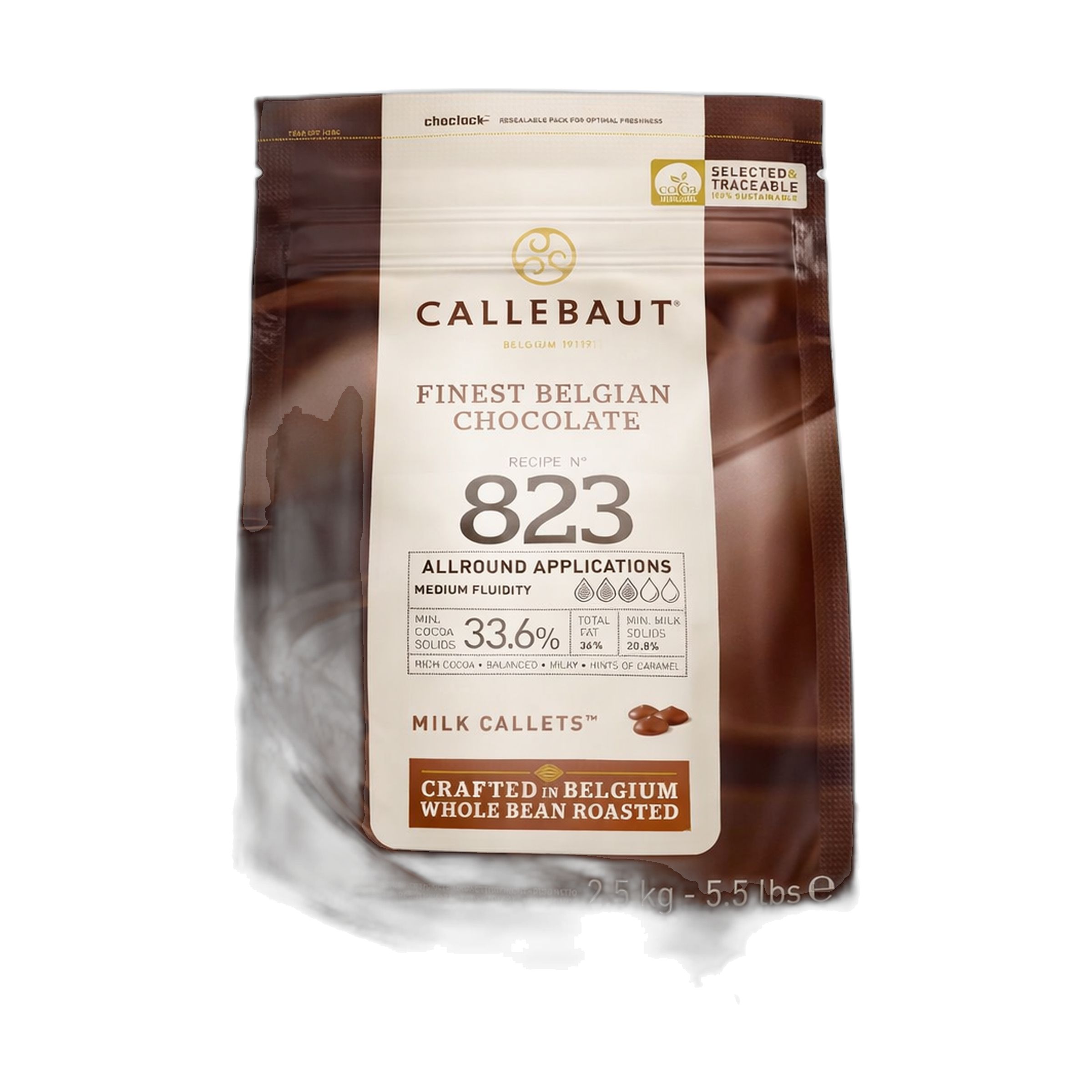 Callebaut 823 Kuvertüre Callets Milchschokolade 1000 g