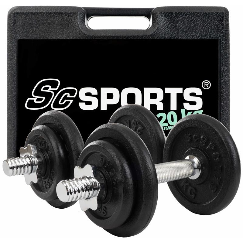 ScSPORTS® Kofferset 20 kg Guss