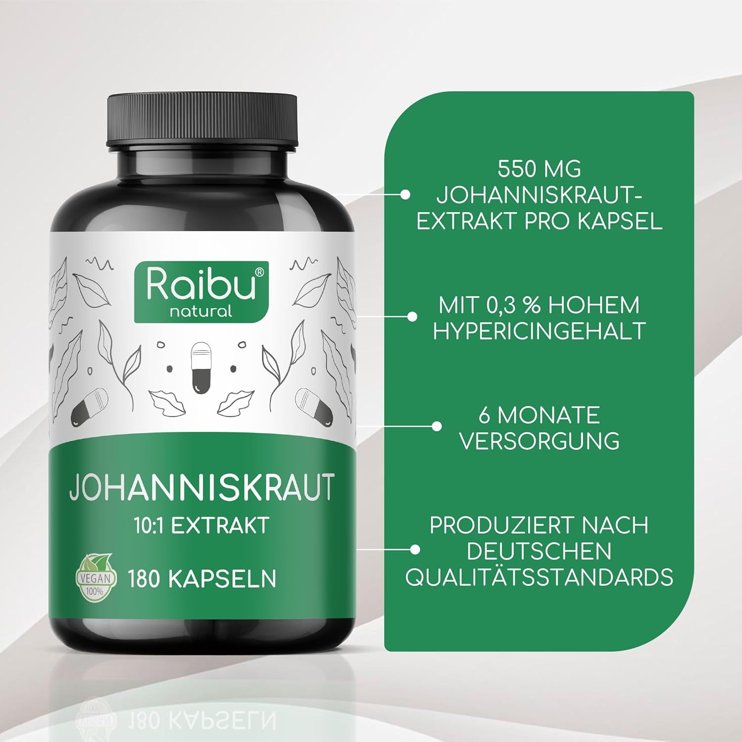 Johanniskraut Kapseln Hochdosiert - RAIBU