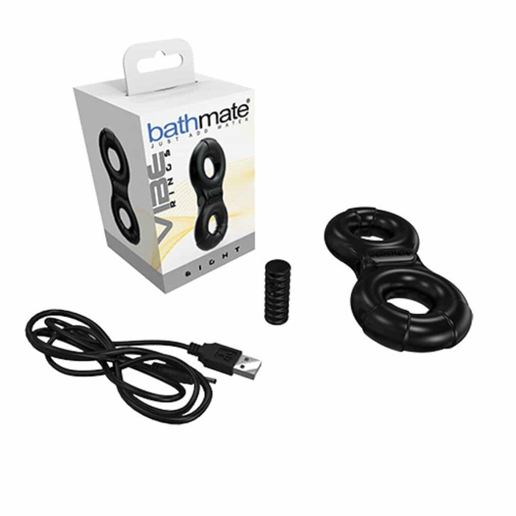 Penisring "Acht" mit Vibration und Hodenring | Leistungsstark | Bathmate
