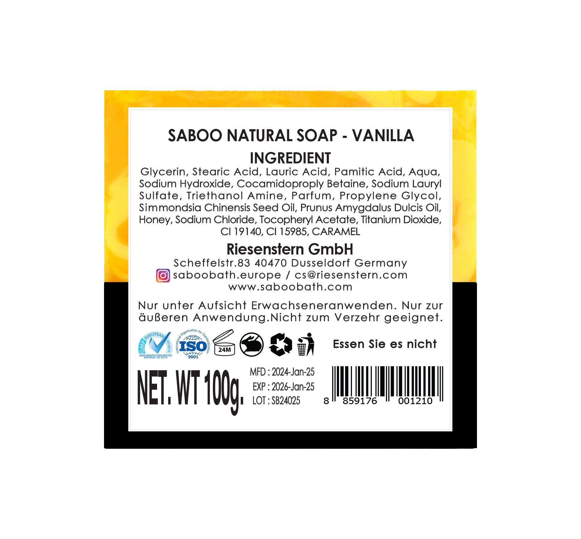 Saboo Naturseife MP – Vanille