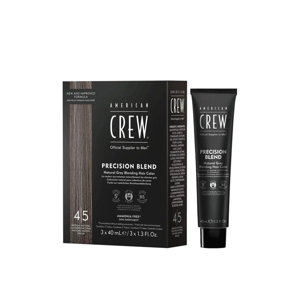 American Crew Precision Blend 4 5 Medium Natural Set 3 Artikel