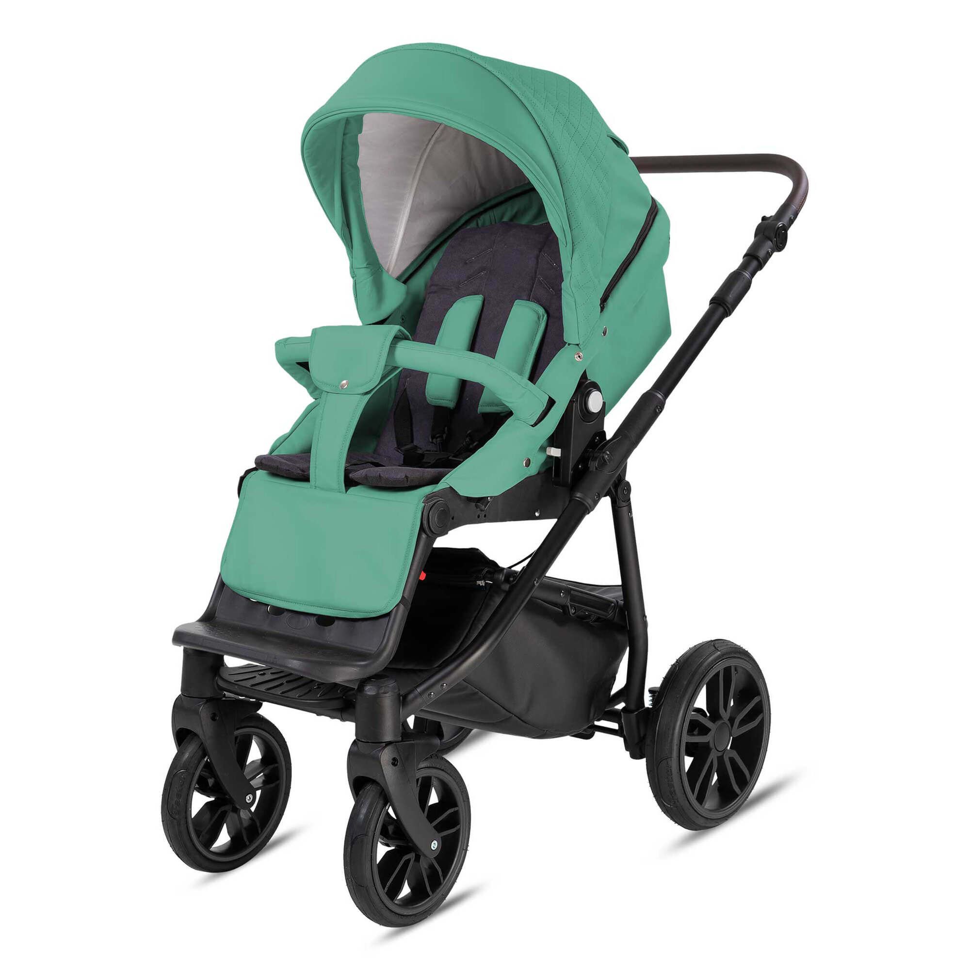 Bebebi Minigo Flow 2 in 1 Kombikinderwagen GEL Reifen, Turquoise